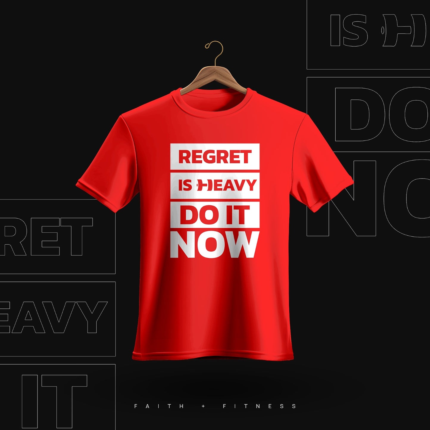 Regret is Heavy do it Now Round Tee